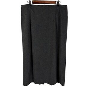 Maxim Liberty Gray Pencil Skirt Women's 18/20W Pull-On Midi Office Career